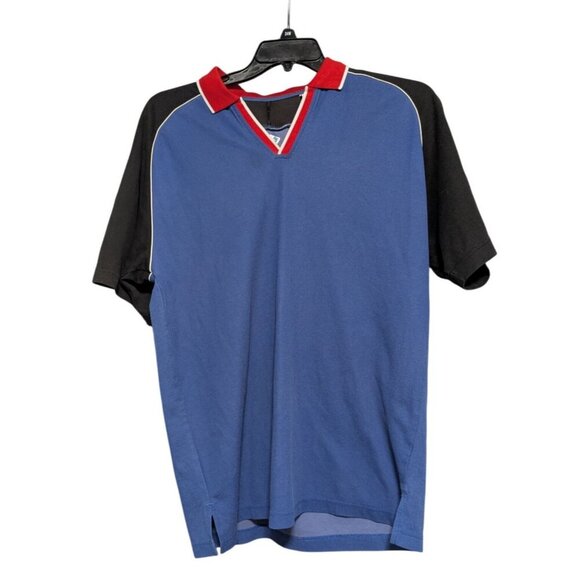 Dominos Pizza Gear Employee Polo Shirt Red/Blue/Black Short Sleeve Womens Size M - Picture 1 of 8